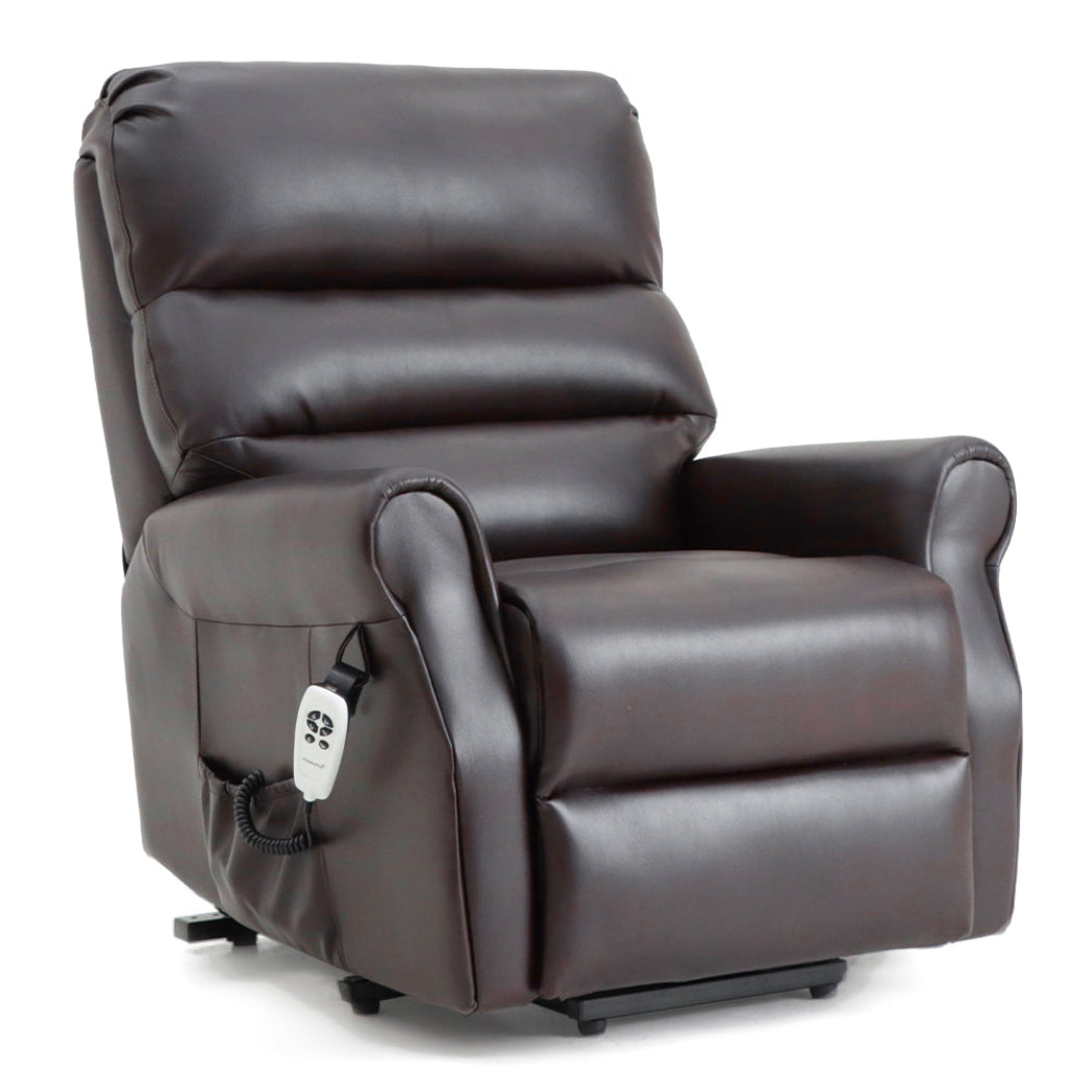 Savoy Dual Motor Riser Recliner - Brown