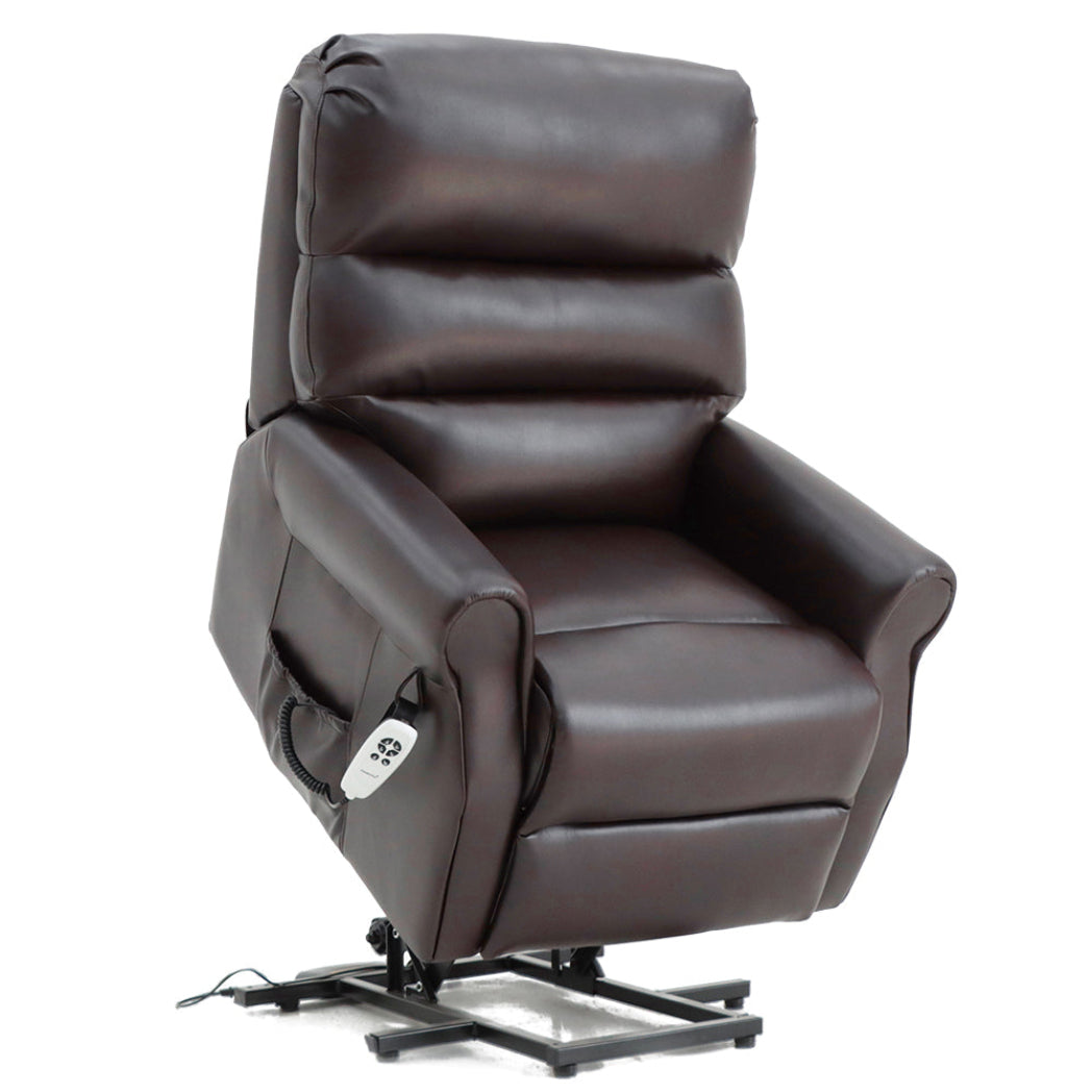 Savoy Dual Motor Riser Recliner - Brown