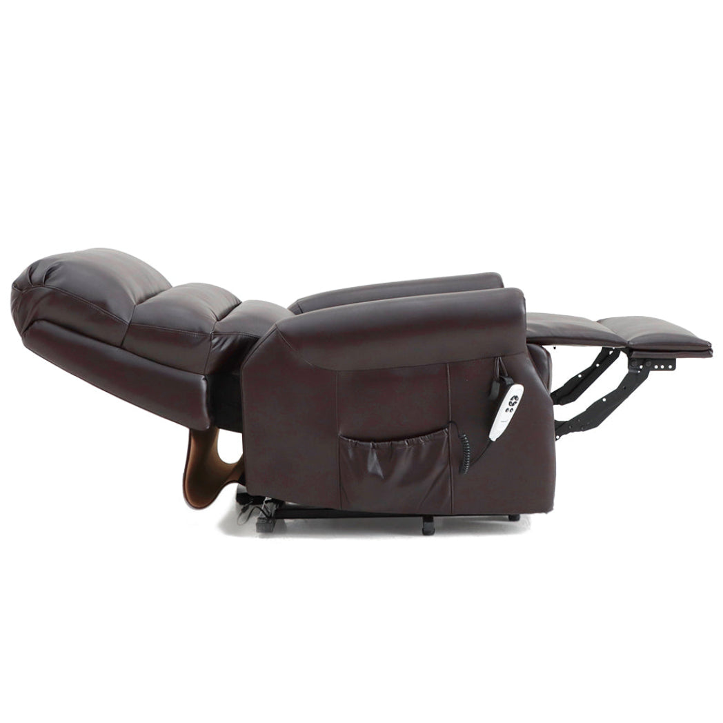 Savoy Dual Motor Riser Recliner - Brown